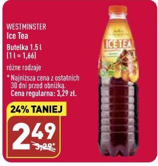 ALDI Herbata mrożona brzoskwinia westminster ice tea oferta