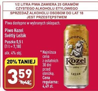 ALDI Piwo kozel lezak oferta