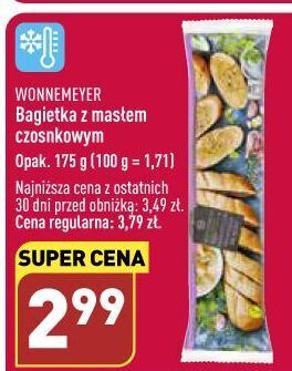 ALDI Bagietka z masłem czosnkowym wonnemeyer feinkost oferta