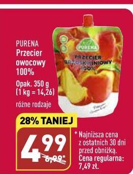ALDI Przecier owocowy brzoskwinia purena oferta