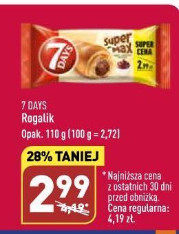 ALDI Rogal z nadzieniem kakaowym 7 days super max oferta