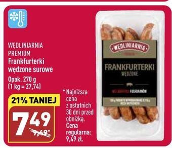 ALDI Frankfurterki surowe wędliniarnia premium oferta