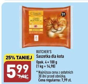 ALDI Karma dla kota z kurczakiem butcher's classic oferta