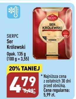 ALDI Ser żółty królewski plastry sierpc oferta