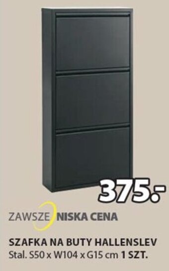 JYSK Szafka na buty Hallenslev S50xW104xG15cm oferta