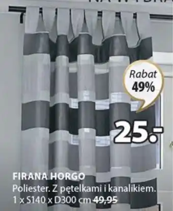 JYSK Firana Hogro 1xS140xD300cm oferta