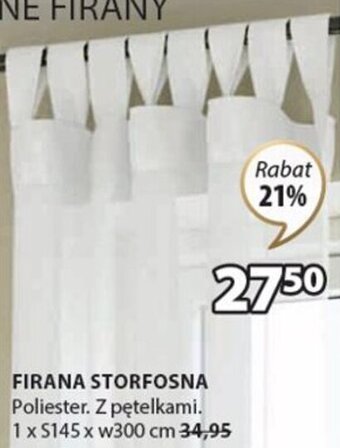 JYSK Firana Storfosna 1xS145xW300cm oferta