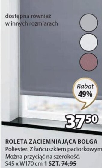 JYSK Roleta zaciemniająca Bolga S45xW170cm oferta