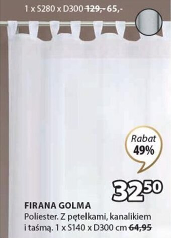JYSK Firana Golma 1xS140xD300cm oferta