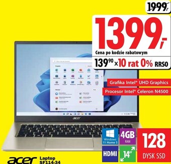 Media Expert Laptop acer oferta