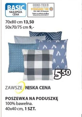 JYSK Poszewka na poduszkę 40x40cm oferta