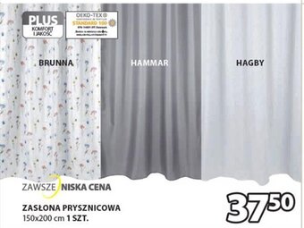 JYSK Zasłona prysznicowa 150x200cm oferta