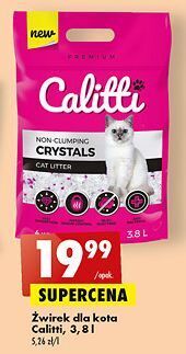 Biedronka Żwirek silikonowy calitti oferta