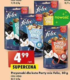 Biedronka Karma dla kotów mixed grill purina felix party mix oferta