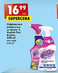 Biedronka Odplamiacz w sprayu vanish oxi action oferta