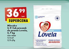 Biedronka Mleczko do prania kolorów lovela baby oferta