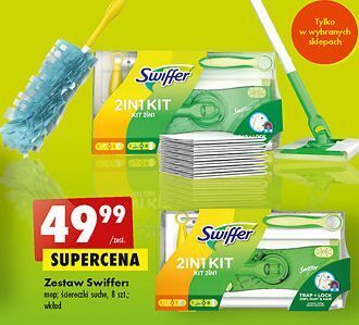 Biedronka Ściereczki dry do kurzu swiffer oferta