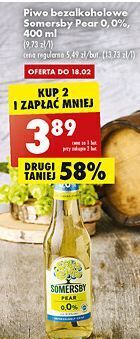 Biedronka Piwo somersby pear oferta