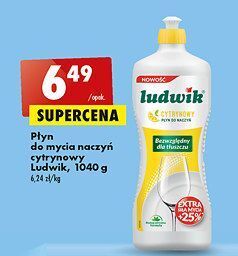 Biedronka Płyn do mycia naczyń cytrynowy ludwik oferta
