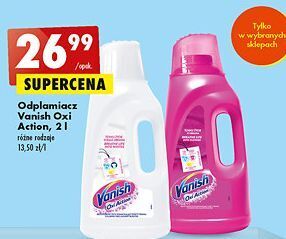 Biedronka Odplamiacz w płynie vanish oxi action oferta