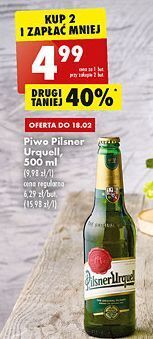 Biedronka Piwo pilsner urquell oferta