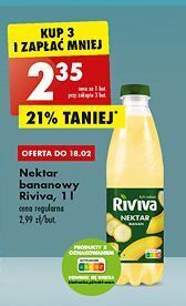 Biedronka Nektar bananowy riviva oferta