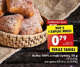 Biedronka Bułka z mąki żytniej oferta