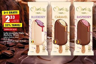 Biedronka Lód caramel marletto triple oferta