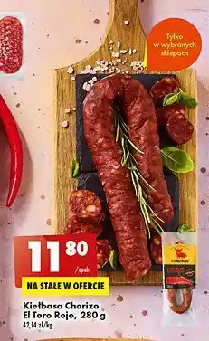 Biedronka Kiełbasa chorizo klasyczna el toro rojo oferta