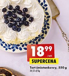 Biedronka Tort śmietankowy oferta