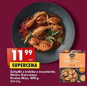 Biedronka Żołądki z indyka musztardą wolno gotowane kraina mięs oferta