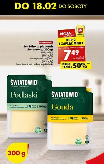 Biedronka Ser gouda światowid oferta