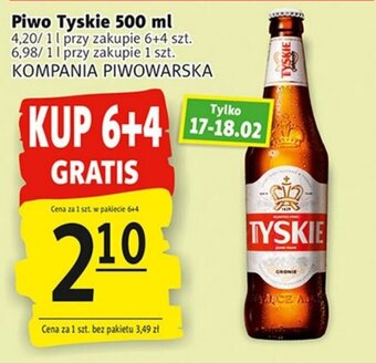 Prim Market Kompania Piwowarska Piwo Tyskie 500ml oferta