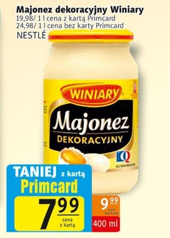 Prim Market Nestlé Majonez dekoracyjny Winiary 400ml oferta