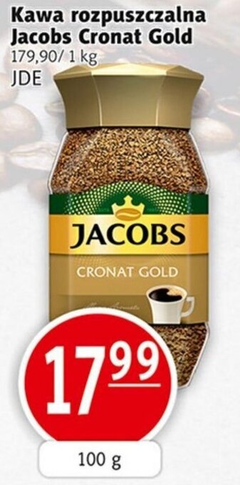 Prim Market JDE Kawa rozpuszczalna Jacobs Cronat Gold 100g oferta