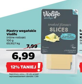 Netto Plastry wegańskie violife oferta