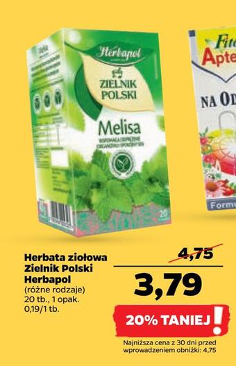 Netto Herbata ziołowa zielnik polski herbapol oferta