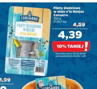 Netto Filety śledziowe w oleju a'la matjas corsarro oferta
