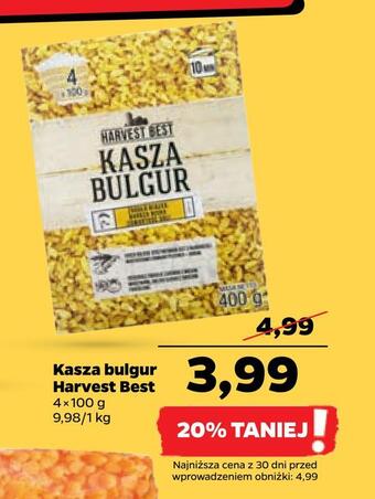 Netto Kasza bulgur harvest best oferta