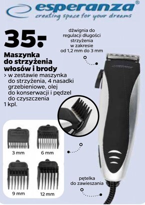 Netto Maszynka do strzyżenia esperanza oferta