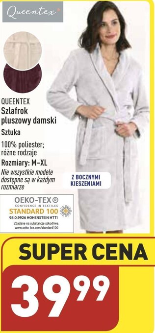 ALDI Szlafrok damski queentex oferta
