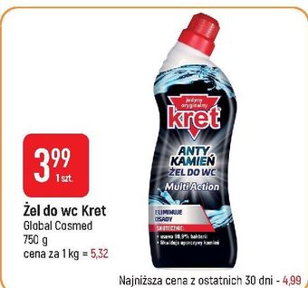 E.Leclerc Żel do wc anty kamień multi action kret oferta