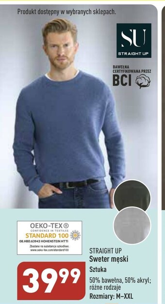 ALDI Sweter męski straight up oferta