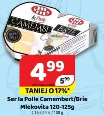 Delfin Mlekovita Ser la Polle Camembert/Brie 120-125g oferta
