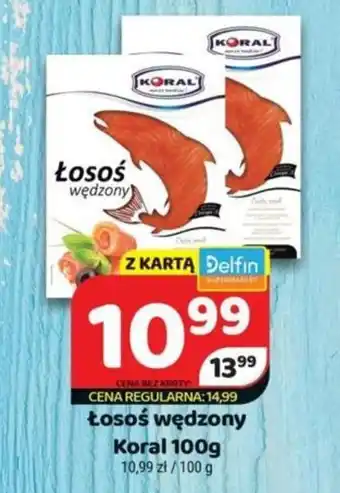 Delfin Koral Łosoś wędzony 100g oferta