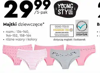 Biedronka Majtki dziewczęce 5-pak oferta