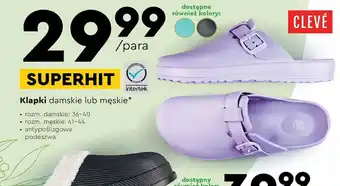 Biedronka Clevé Klapki oferta