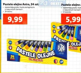 Lidl Pastele olejne 24szt. oferta