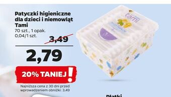 Netto Patyczki dla dzieci tami my baby oferta