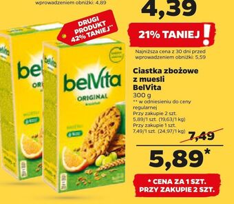 Netto Ciastka zbożowe z musli belvita oferta